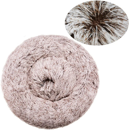 Purely Pawsome™ Round Pet Bed - Super Soft Plush Dog House for Large Dogs (40-90cm, 6 Sizes)