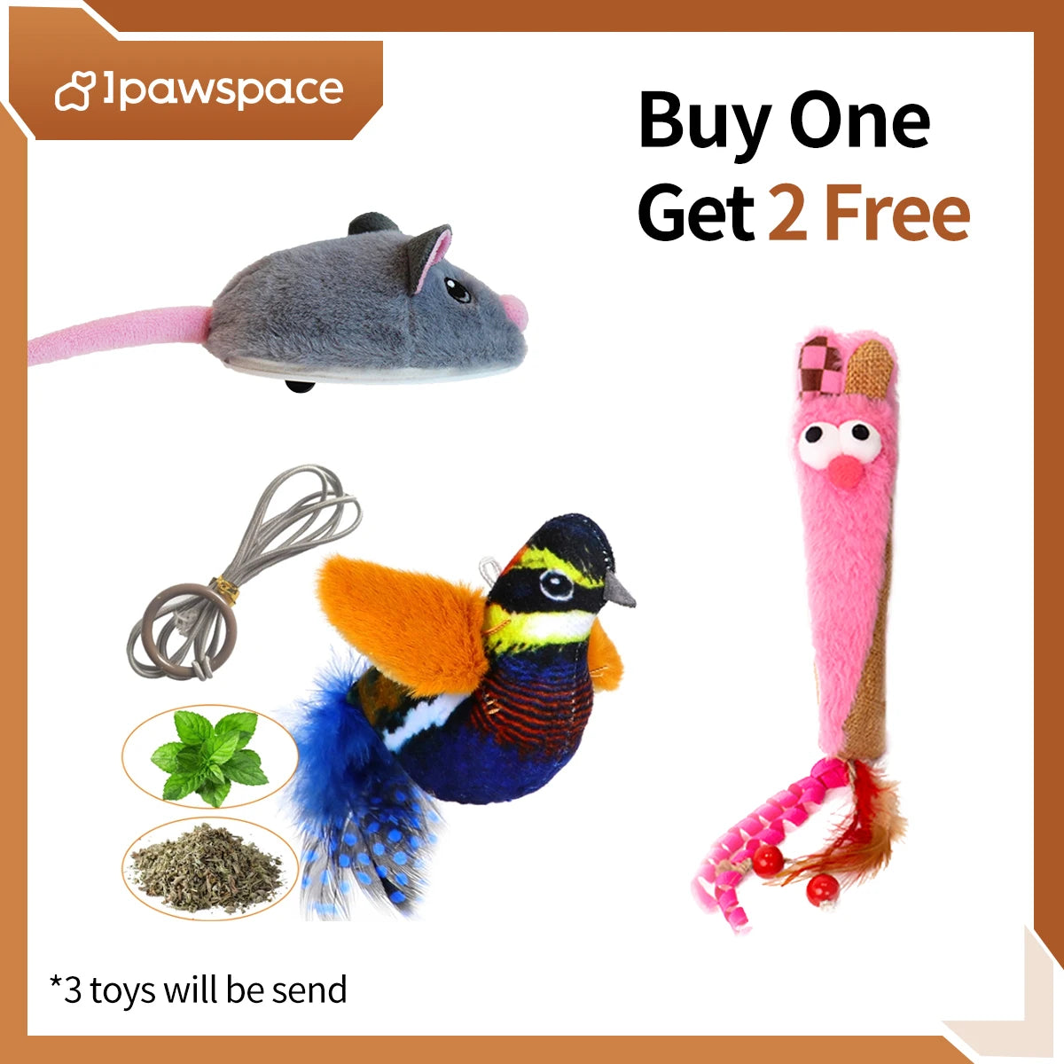 Purely Pawsome™ Electric Interactive Mouse Cat Toy - Funny Plush Smart Pet Movement Toy