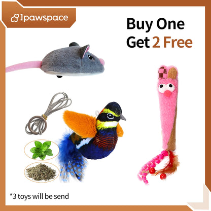 Purely Pawsome™ Electric Interactive Mouse Cat Toy - Funny Plush Smart Pet Movement Toy