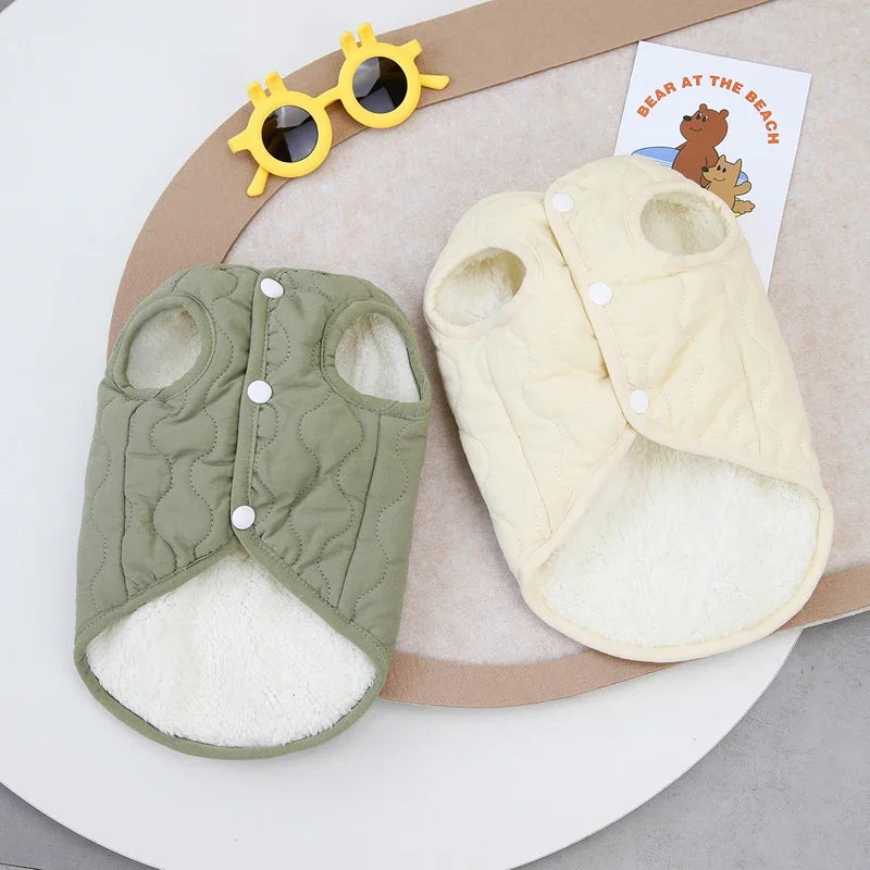 Purely Pawsome™ Warm Winter Pet Vest Jacket - Cotton Coat for Small & Medium Puppies