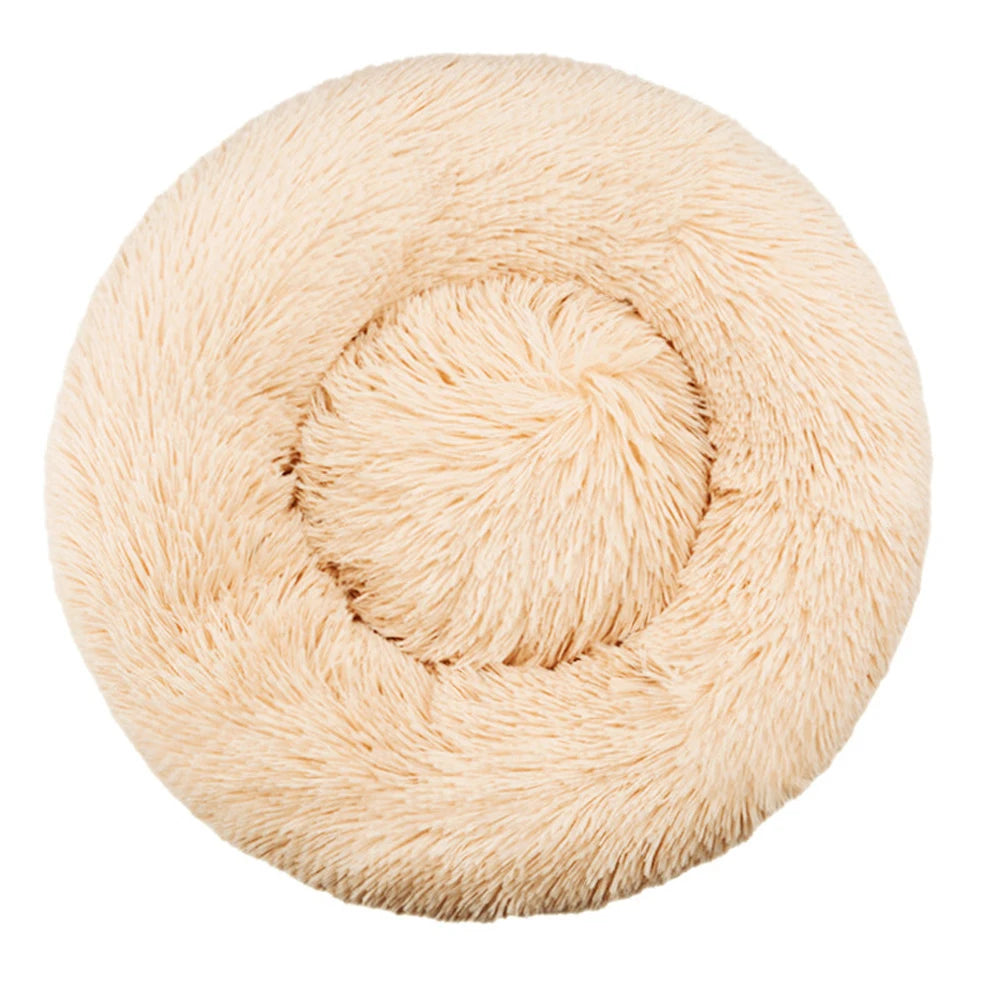 Purely Pawsome™ Round Pet Bed - Super Soft Plush Dog House for Large Dogs (40-90cm, 6 Sizes)