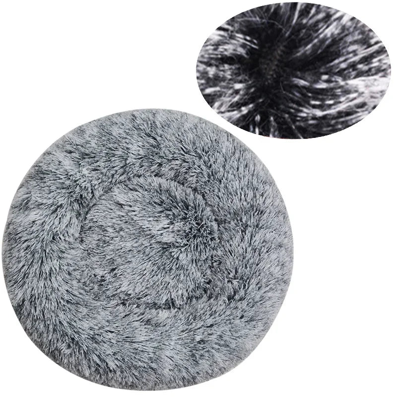 Purely Pawsome™ Round Pet Bed - Super Soft Plush Dog House for Large Dogs (40-90cm, 6 Sizes)