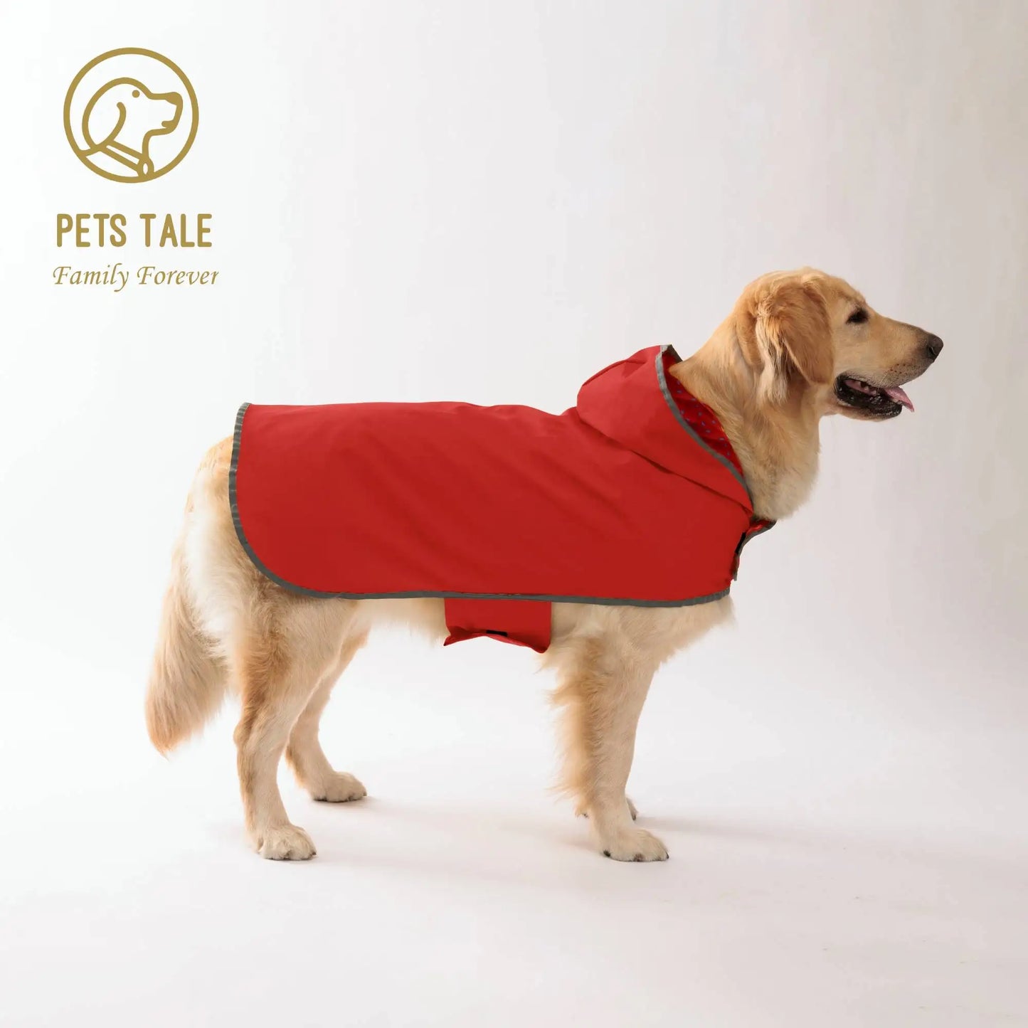Purely Pawsome™ Waterproof Double-Layer Dog Raincoat - Bright Yellow Reflective Puppy Rain Jacket for Small & Medium Dogs