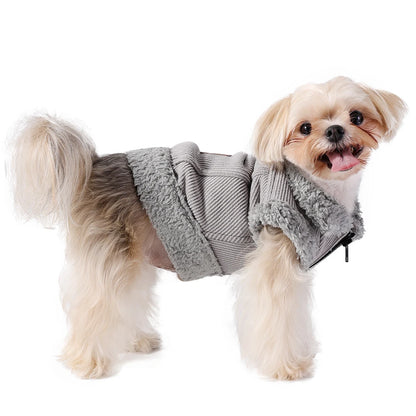 Purely Pawsome™ Warm Winter Fleece Jacket - Windproof Waterproof Coat for Small & Medium Dogs