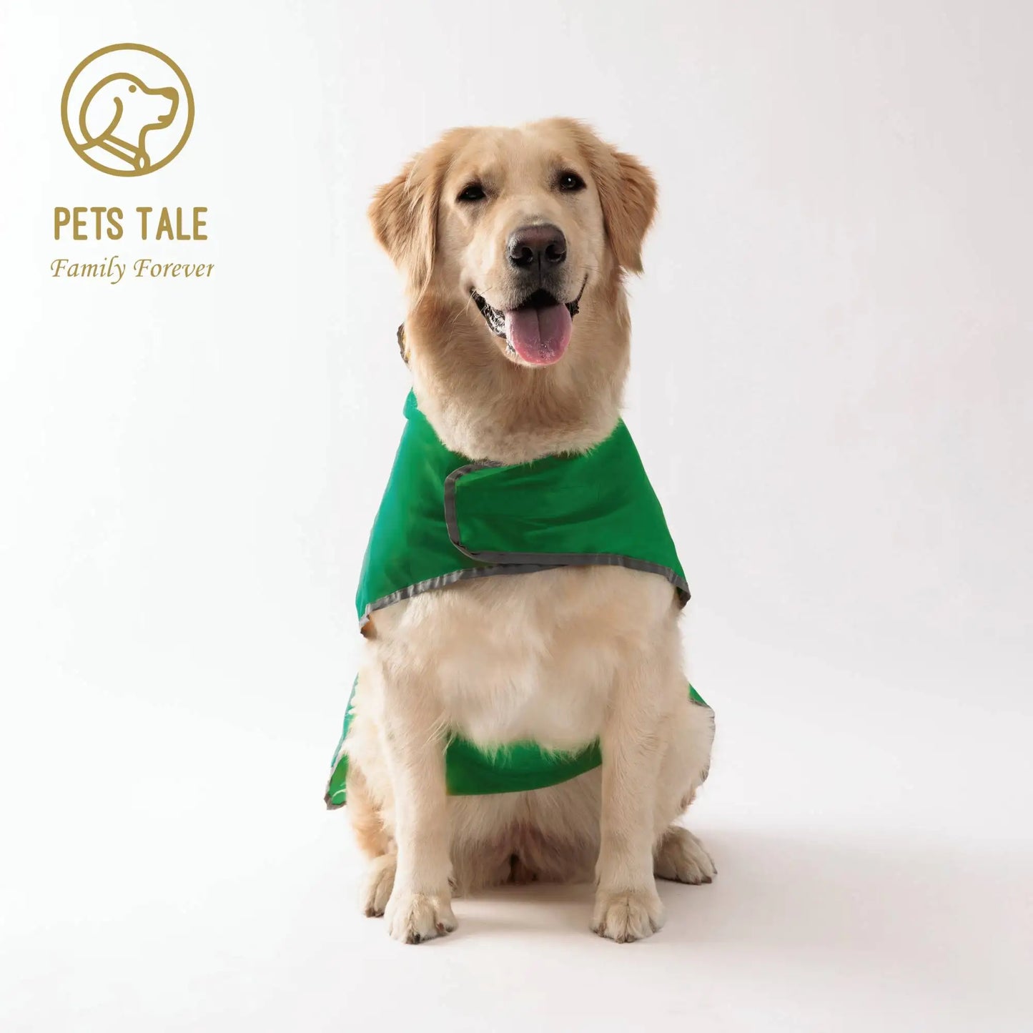 Purely Pawsome™ Waterproof Double-Layer Dog Raincoat - Bright Yellow Reflective Puppy Rain Jacket for Small & Medium Dogs