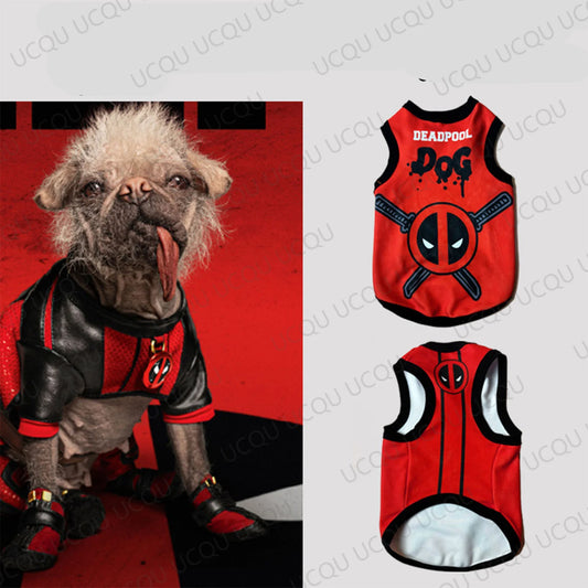 Purely Pawsome™ Deadpool & Wolverine Pet Vest - Summer Superhero Style Matching Outfit