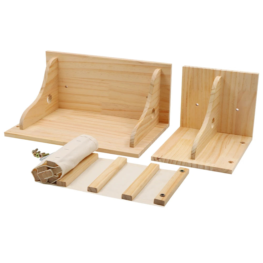 Cat Wall Climbing House Shelf Bed Wall Mounted Tree Tower Hiding House Villa Castle for Indoor Cats Accessories Sleeping