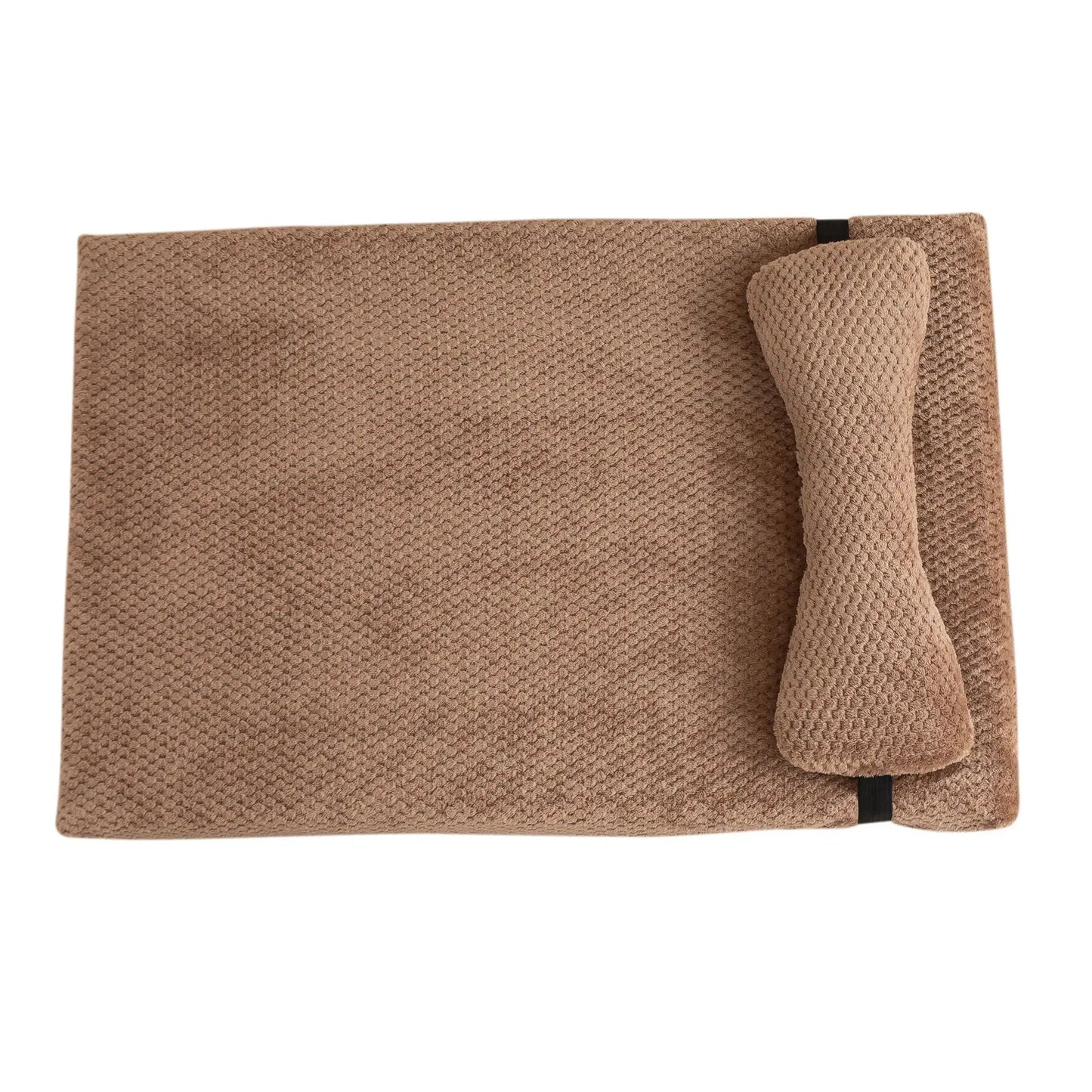 Purely Pawsome™ Warm Calming Dog Bed - Fluffy Plush Mat with Removable Winter Cover