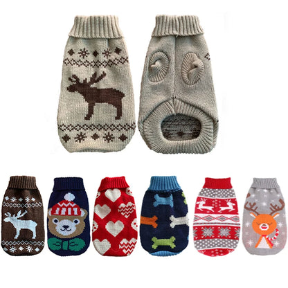 Purely Pawsome™ Cozy Knitted Dog Sweater - Winter Warmth for Small & Medium Dogs