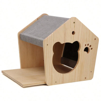 Cat Wall Climbing House Shelf Bed Wall Mounted Tree Tower Hiding House Villa Castle for Indoor Cats Accessories Sleeping