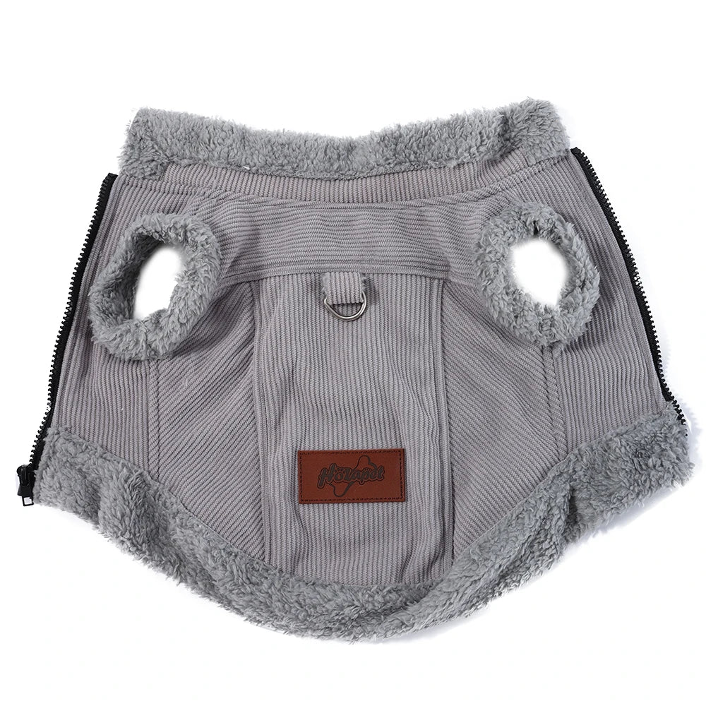 Purely Pawsome™ Warm Winter Fleece Jacket - Windproof Waterproof Coat for Small & Medium Dogs