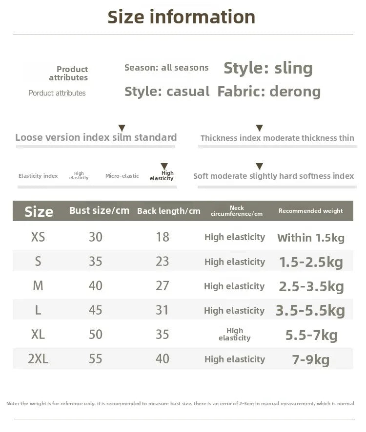 Purely Pawsome™ Summer Strap Outfit - Cute Thin Clothing for Small Dogs & Cats