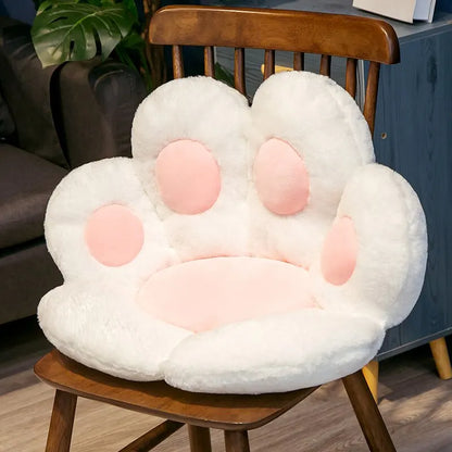 Purely Pawsome™ Kawaii Cat Paw Plush Cushion - 70x60cm Soft Stuffed Floor Chair Sofa Pad