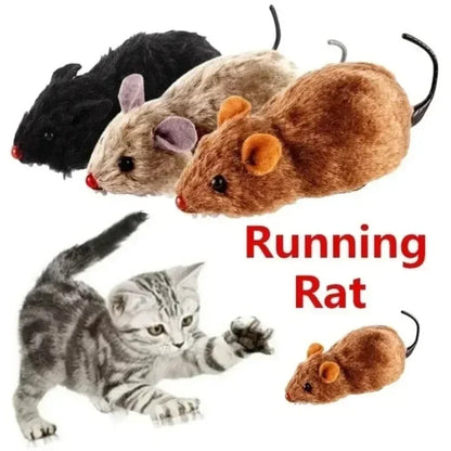Purely Pawsome™ Lifelike Plush Mouse Toy - Funny Running Rat for Cats Dogs Tail Mouse Pets