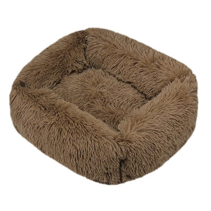 Purely Pawsome™ Rectangle Plush Dog Bed - Winter Warm Mat for Small, Medium & Big Pets