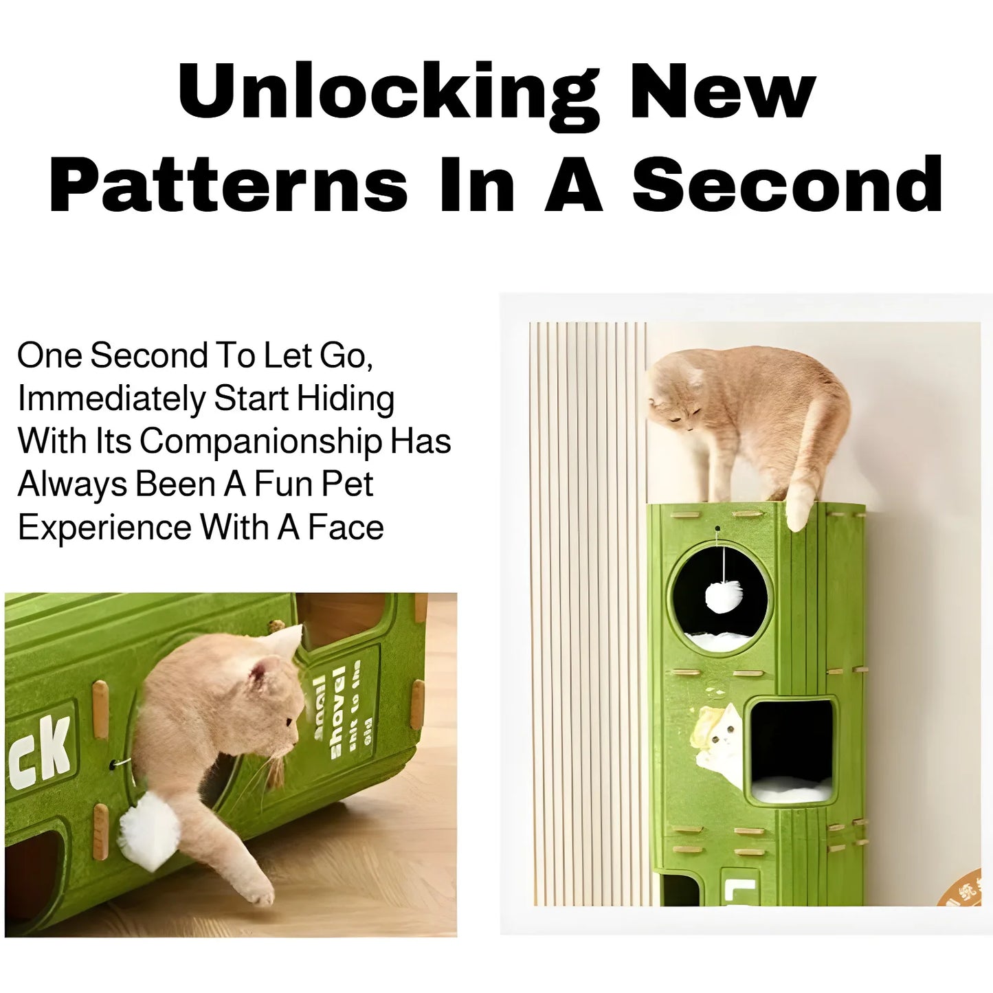 Multi-Layer Cat Nest Cat Climbing Frame Integrated Closed Security Cat Sleeping Nest Scratch-Resistant Wear-Resistant Four-Seas
