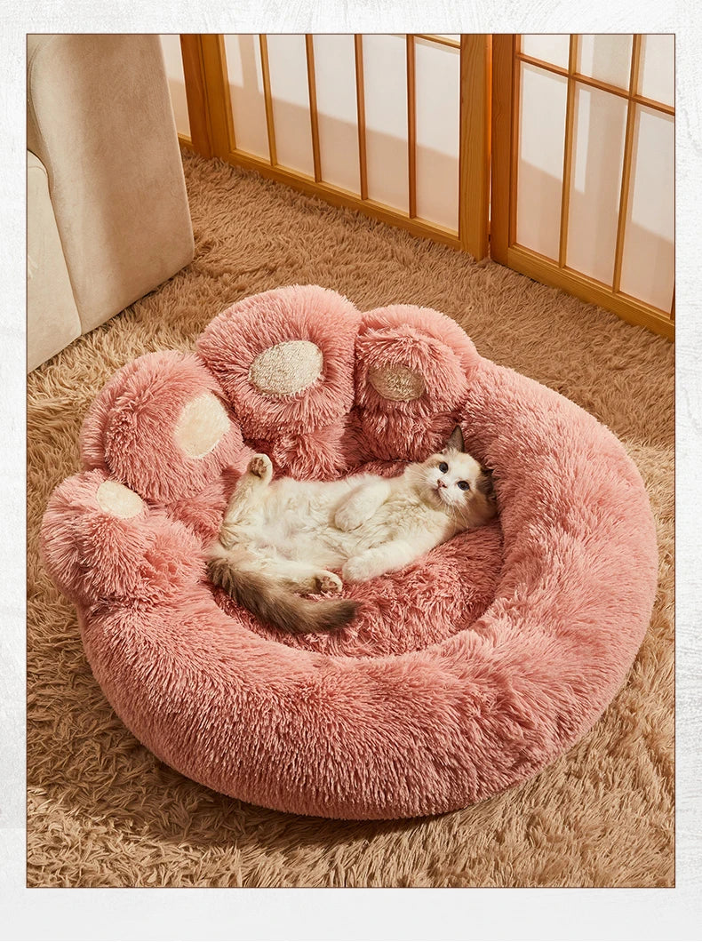 Purely Pawsome™ Fluffy Winter Dog Bed - Plush Kennel Sofa Basket for Large Dogs