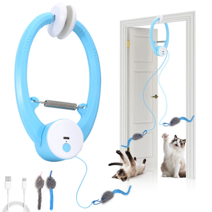 Purely Pawsome™ Electric Butterfly Cat Toy - USB Rechargeable Fluttering Feather Wand for Indoor Enrichment