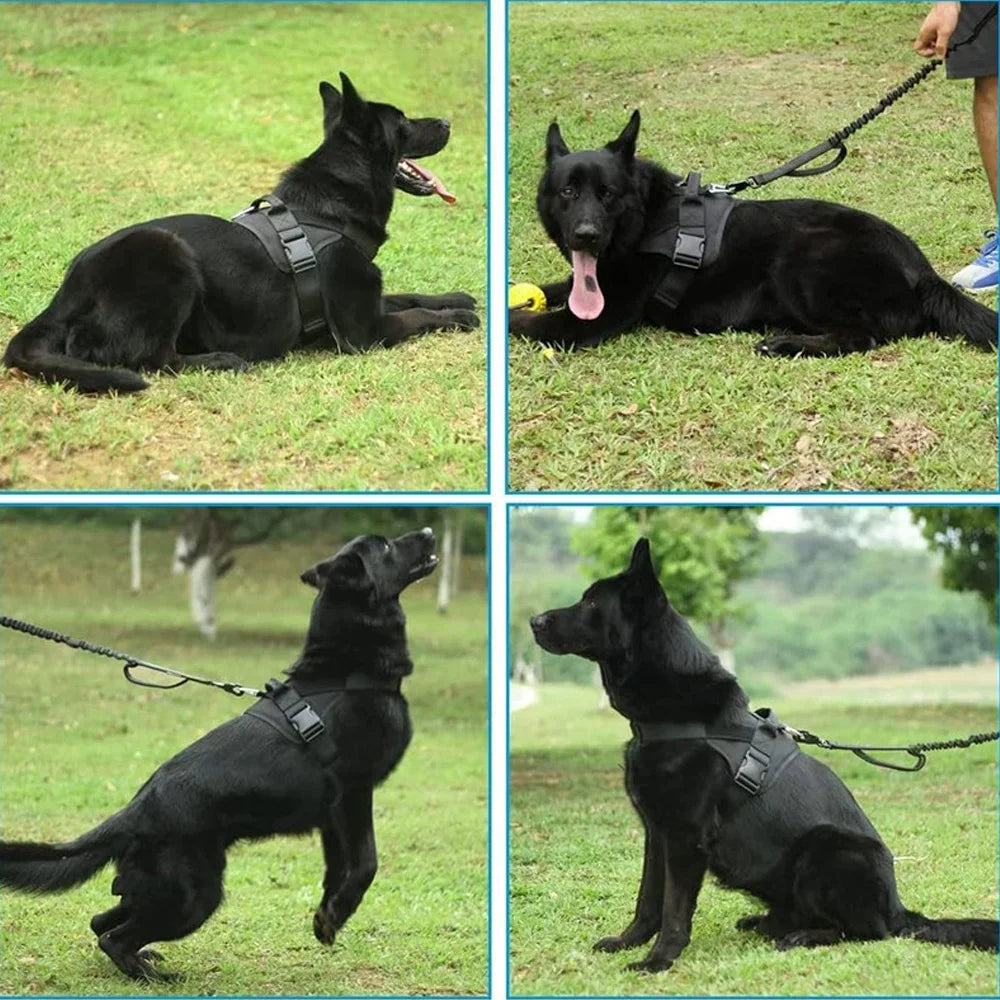 Purely Pawsome™ Tactical Dog Vest - Training Military Patrol Service Dog Harness with Handle