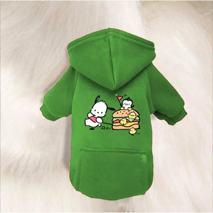 Purely Pawsome™ Cat & Dog Hoodie - Cartoon Sports Style Pet Clothing