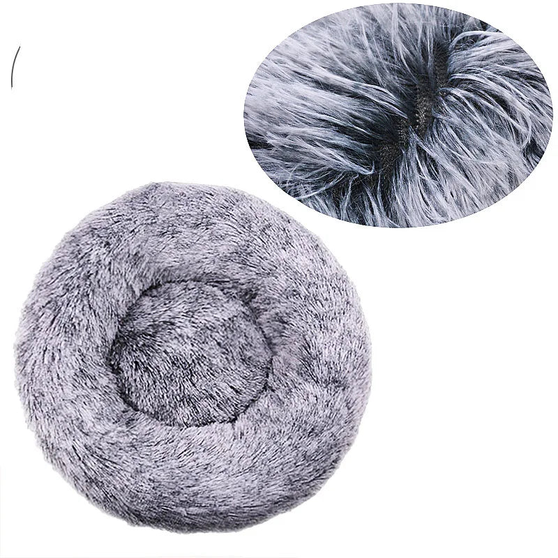 Purely Pawsome™ Round Pet Bed - Super Soft Plush Dog House for Large Dogs (40-90cm, 6 Sizes)