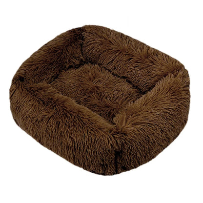 Purely Pawsome™ Rectangle Plush Dog Bed - Winter Warm Mat for Small, Medium & Big Pets