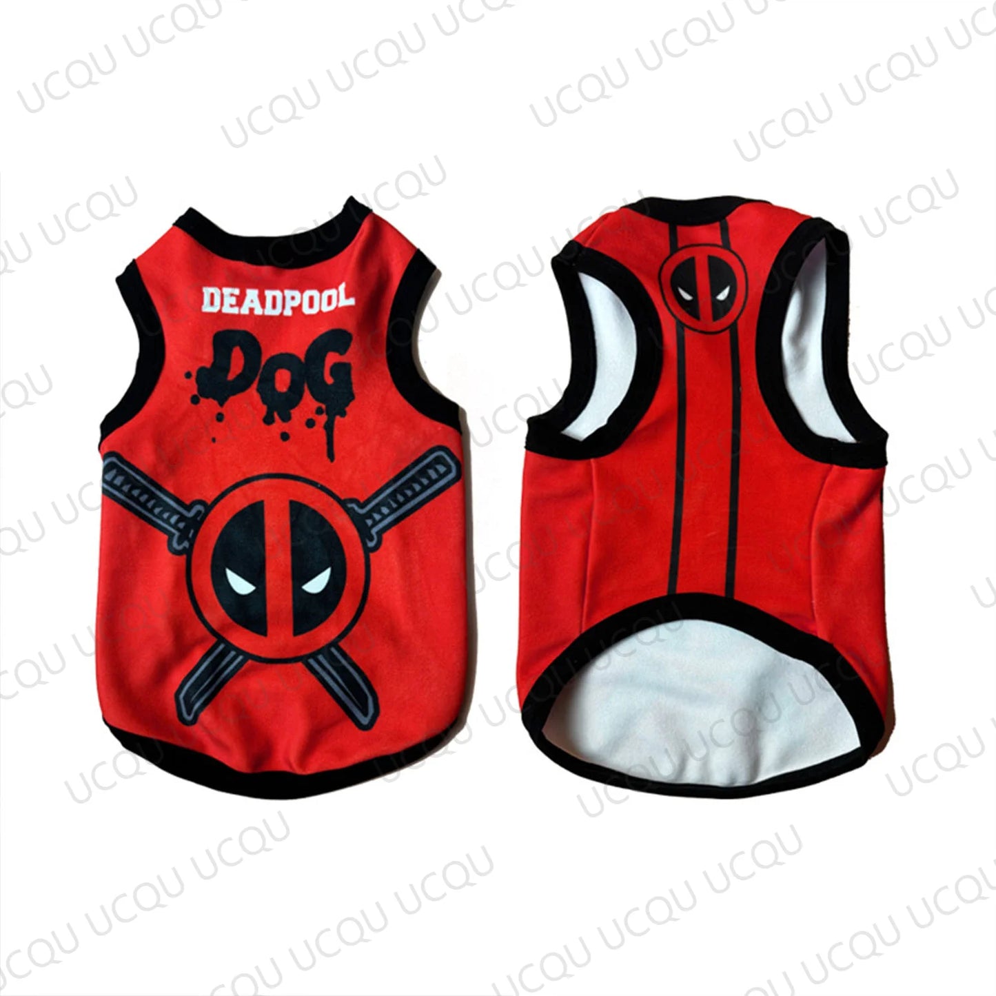 Purely Pawsome™ Deadpool & Wolverine Pet Vest - Summer Superhero Style Matching Outfit
