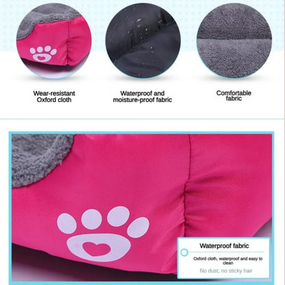Purely Pawsome™ Soft Square Large Dog Sofa - Elastic Cushion Winter Warm Kennel