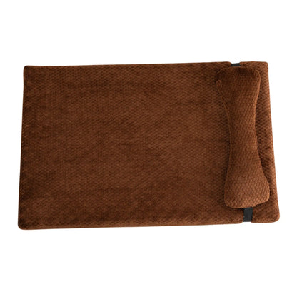Purely Pawsome™ Warm Calming Dog Bed - Fluffy Plush Mat with Removable Winter Cover