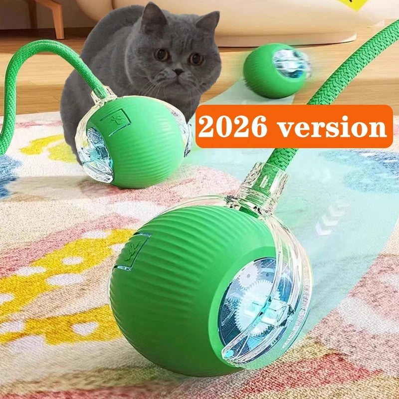 Purely Pawsome™ Cat Interactive Ball Toy - Automatic Rolling Rechargeable Smart Kitten Ball