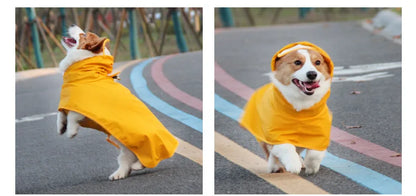 Purely Pawsome™ Waterproof Dog Raincoat - Rain Cloak Jumpsuit for All Dog Sizes (M-9XL)