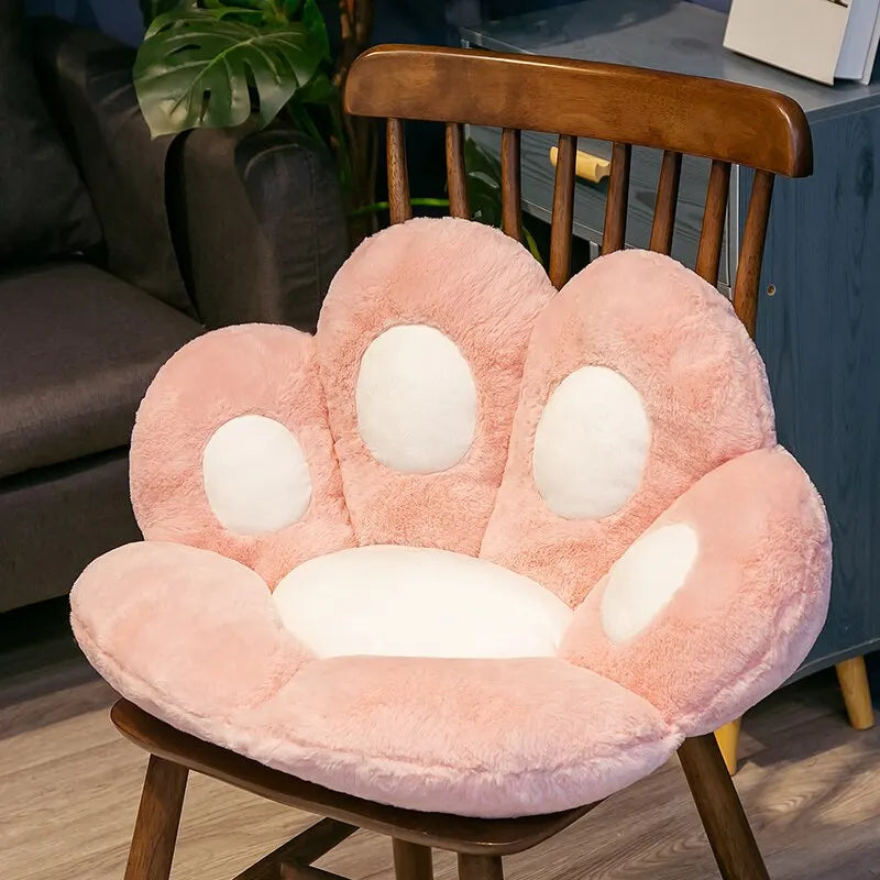 Purely Pawsome™ Kawaii Cat Paw Plush Cushion - 70x60cm Soft Stuffed Floor Chair Sofa Pad