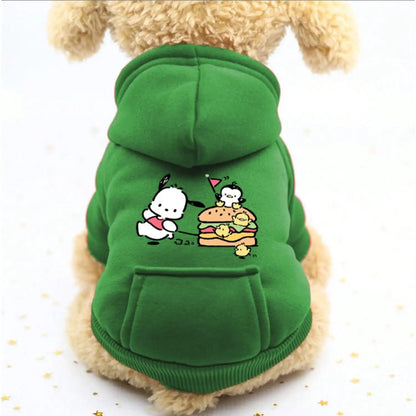 Purely Pawsome™ Cat & Dog Hoodie - Cartoon Sports Style Pet Clothing