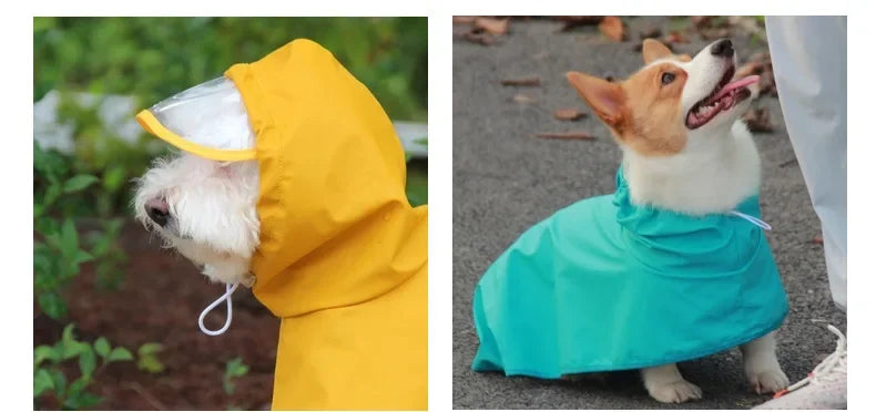 Purely Pawsome™ Waterproof Dog Raincoat - Rain Cloak Jumpsuit for All Dog Sizes (M-9XL)