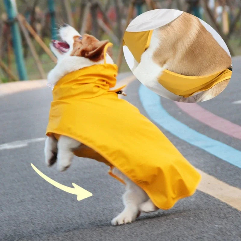 Purely Pawsome™ Waterproof Dog Raincoat - Rain Cloak Jumpsuit for All Dog Sizes (M-9XL)