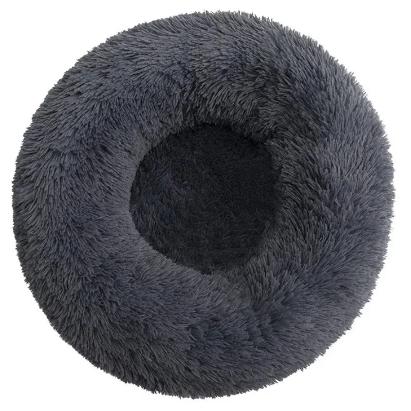 Purely Pawsome™ Round Pet Bed - Super Soft Plush Dog House for Large Dogs (40-90cm, 6 Sizes)