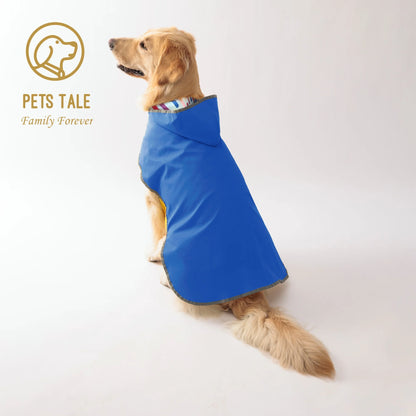 Purely Pawsome™ Waterproof Double-Layer Dog Raincoat - Bright Yellow Reflective Puppy Rain Jacket for Small & Medium Dogs