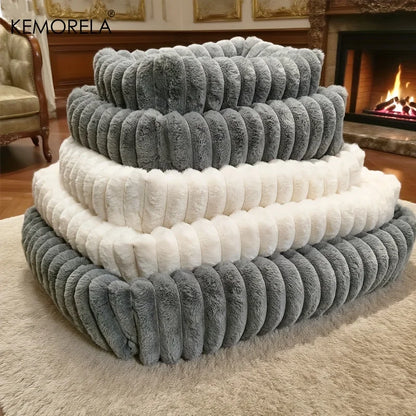 Purely Pawsome™ Orthopedic Plush Dog Bed - High Resilience Support Mattress for Medium & Large Dogs