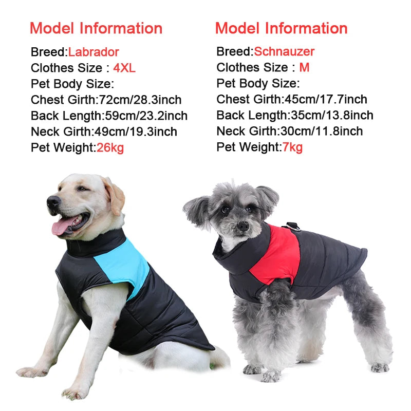 Purely Pawsome™ Waterproof Winter Dog Coat - Warm Vest for Small to Large Dogs