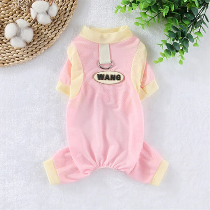Purely Pawsome™ Ice Silk Dog Cooling Jumpsuit - Breathable Summer Mesh Vest
