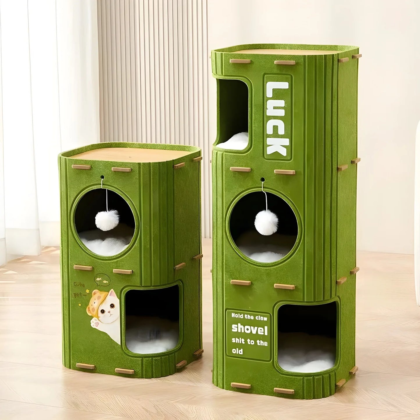 Multi-Layer Cat Nest Cat Climbing Frame Integrated Closed Security Cat Sleeping Nest Scratch-Resistant Wear-Resistant Four-Seas