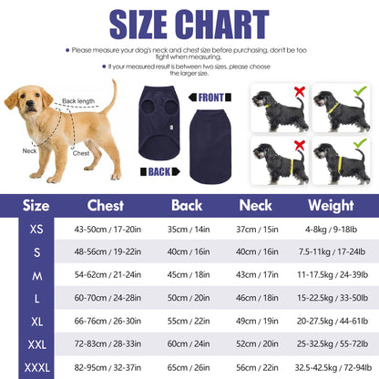 Purely Pawsome™ Fleece Dog Sweater - Stretchy Pullover Soft Jacket for All Sizes