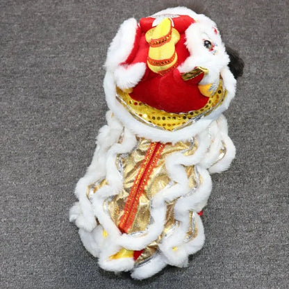 Purely Pawsome™ Lion Dance Dog Costume - Chinese New Year Festival Outfit for Dogs & Cats