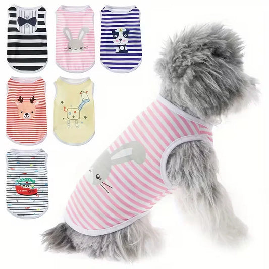 Purely Pawsome™ Cute Summer Cooling Vest - Cartoon Soft Clothing for Dogs