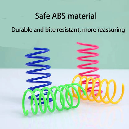 Purely Pawsome™ Cat Spring Toys - 4pcs Wide Durable Heavy Gauge Colorful Coil Springs