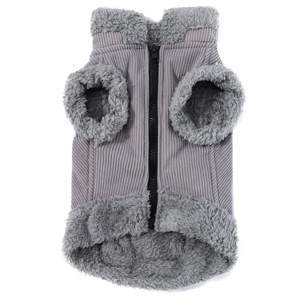 Purely Pawsome™ Warm Winter Fleece Jacket - Windproof Waterproof Coat for Small & Medium Dogs