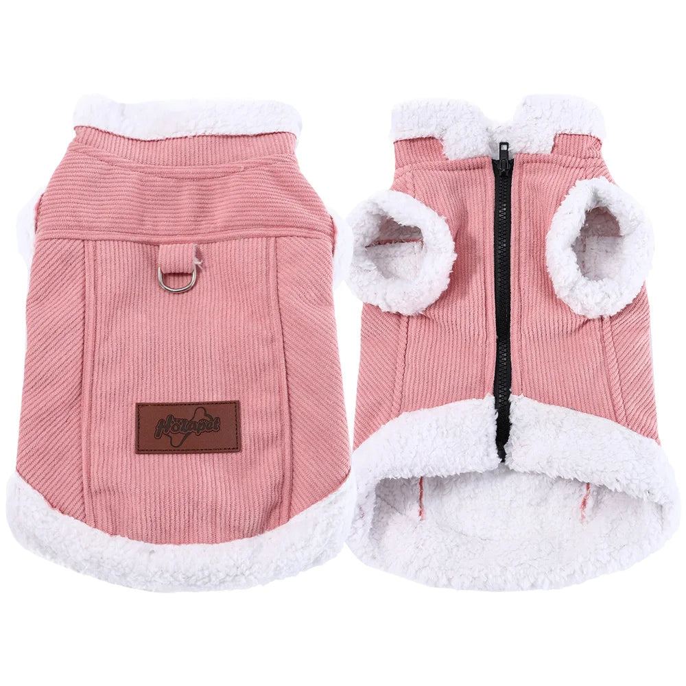 Purely Pawsome™ Warm Winter Fleece Jacket - Windproof Waterproof Coat for Small & Medium Dogs