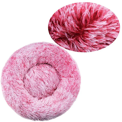 Purely Pawsome™ Round Pet Bed - Super Soft Plush Dog House for Large Dogs (40-90cm, 6 Sizes)