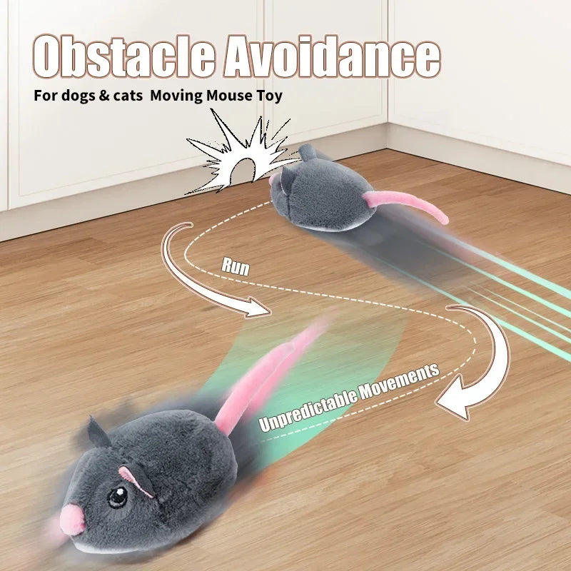 Purely Pawsome™ Electric Interactive Mouse Cat Toy - Funny Plush Smart Pet Movement Toy