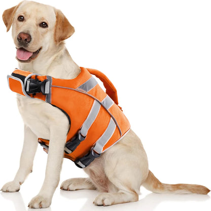 Purely Pawsome™ Premium Waterproof Dog Life Jacket - Reflective Safety Vest for Water Adventures